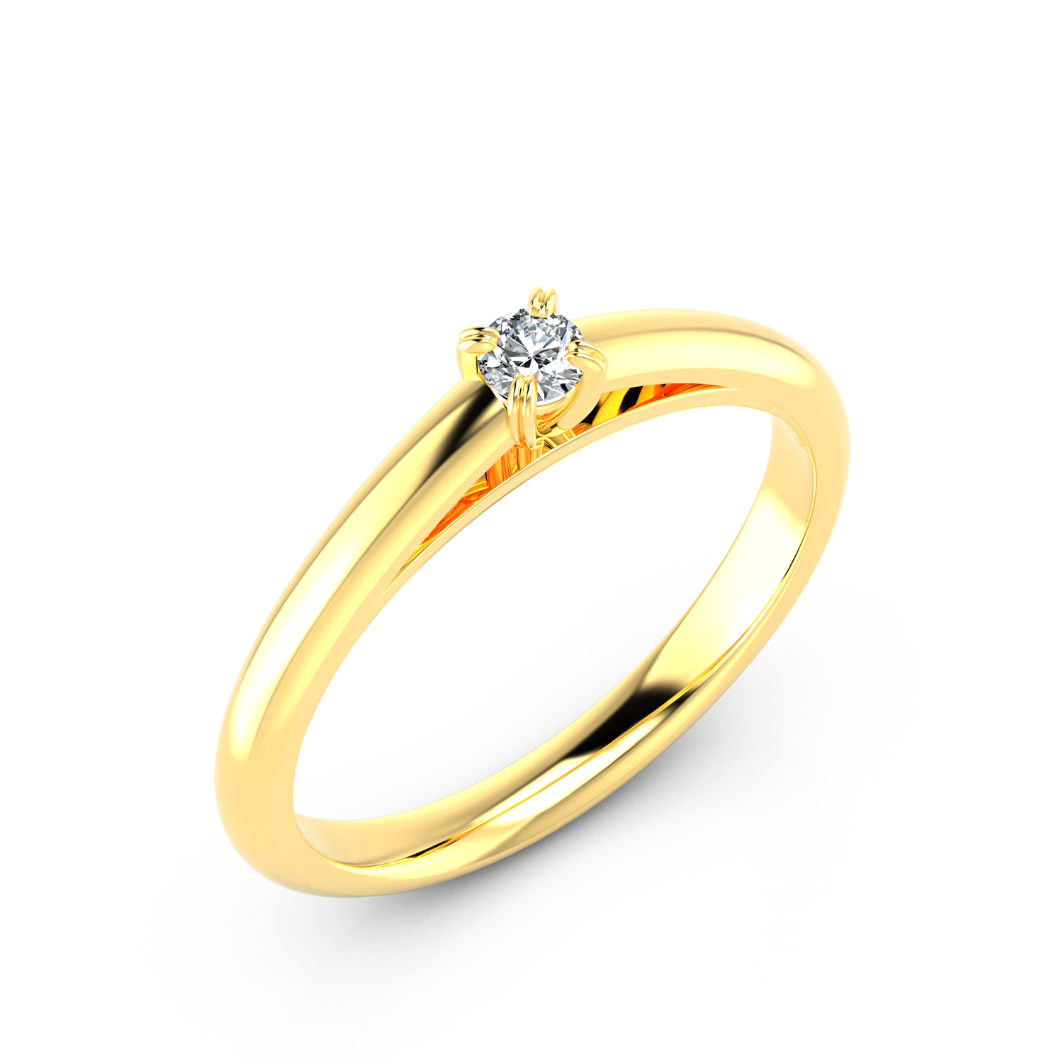 VR025 585er Gelbgold 1x0.10ct. - 46753