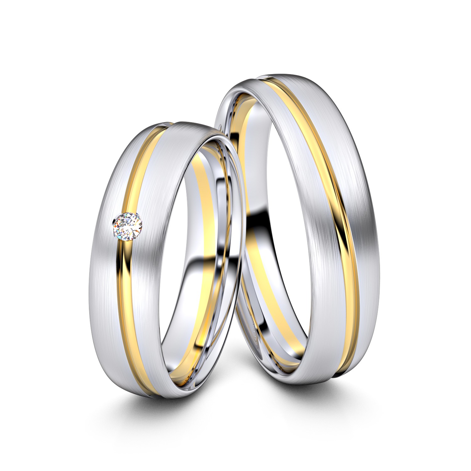 Modell TR001 585er Weißgold-Gelbgold - 23306