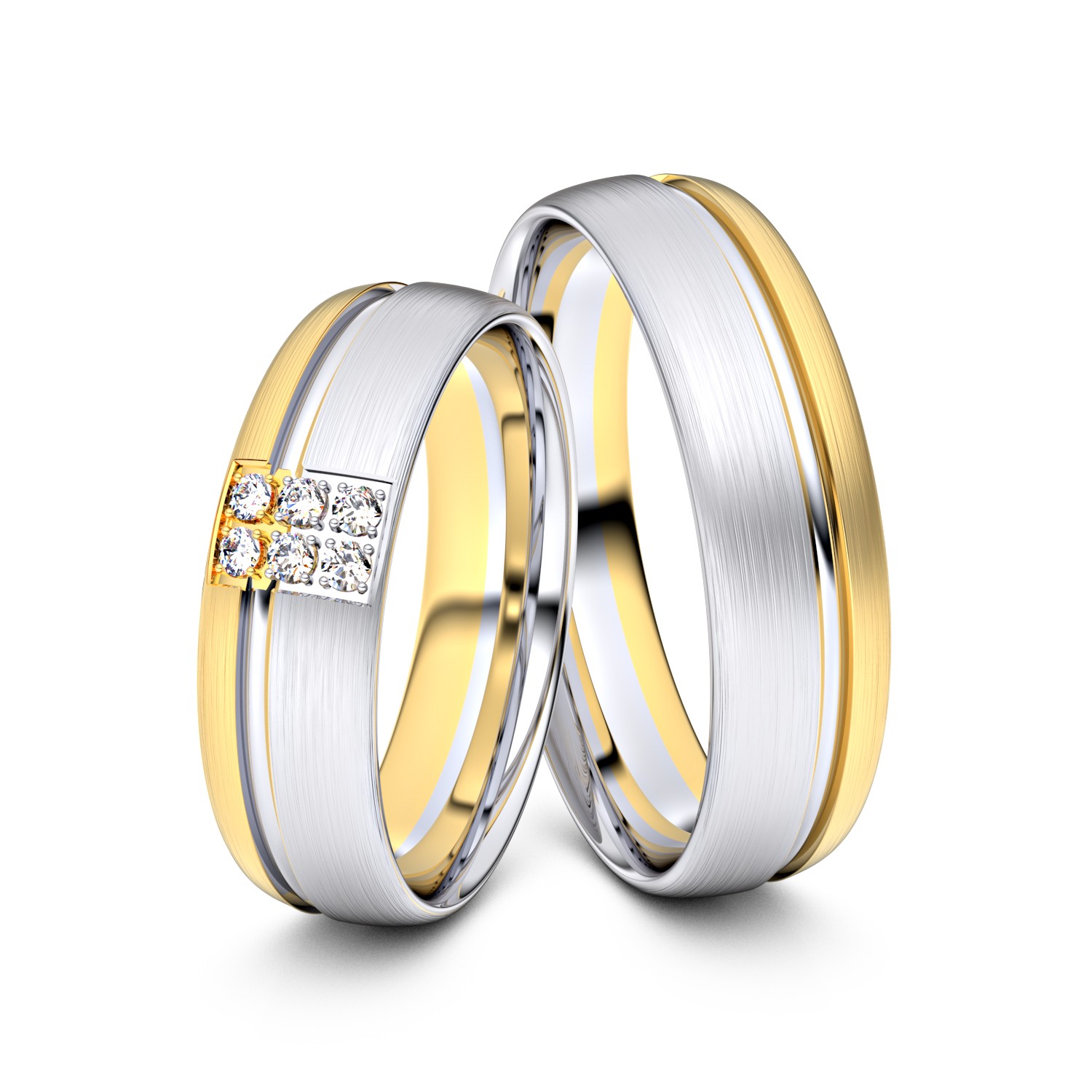 Modell TR012 750er Weißgold-Gelbgold - 23887