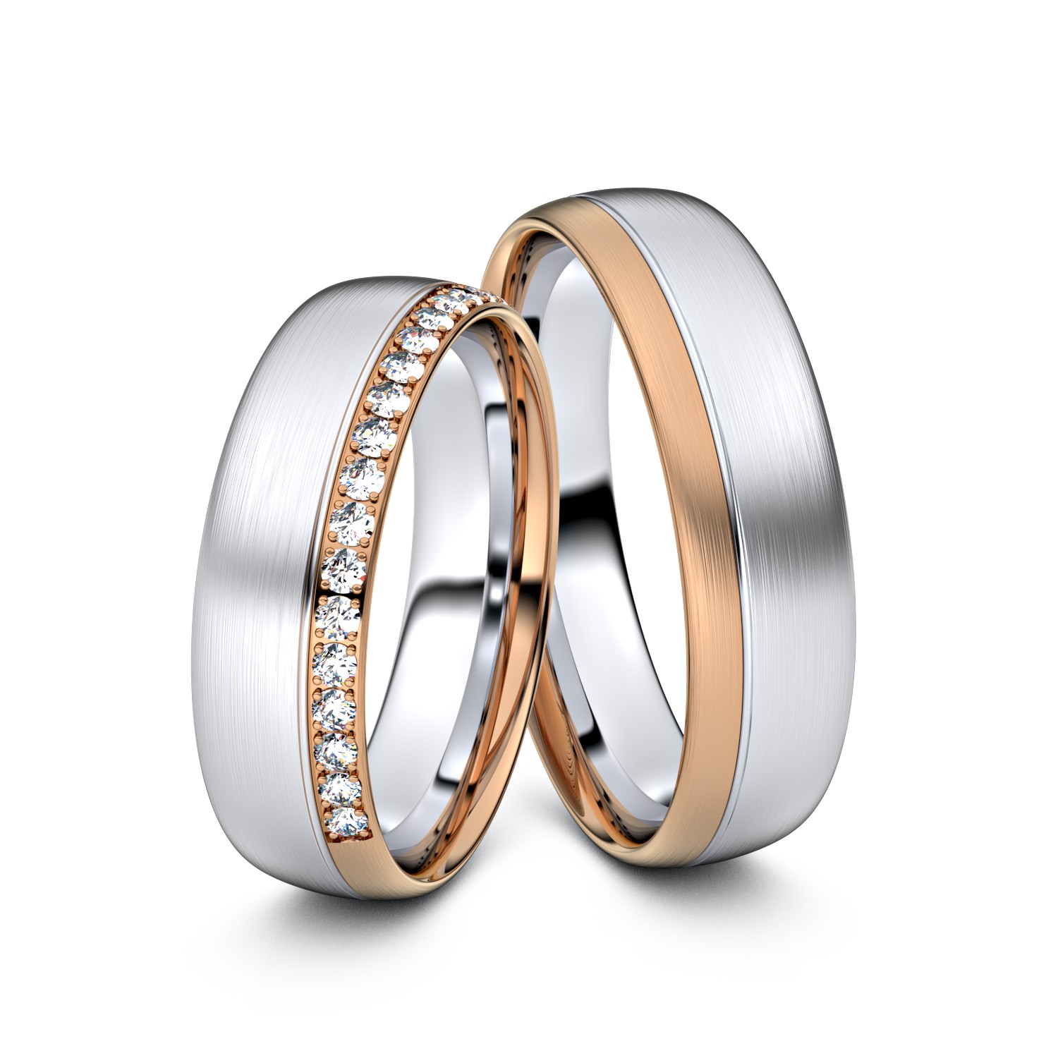 Modell TR242 333er Weißgold-Rotgold - 33420