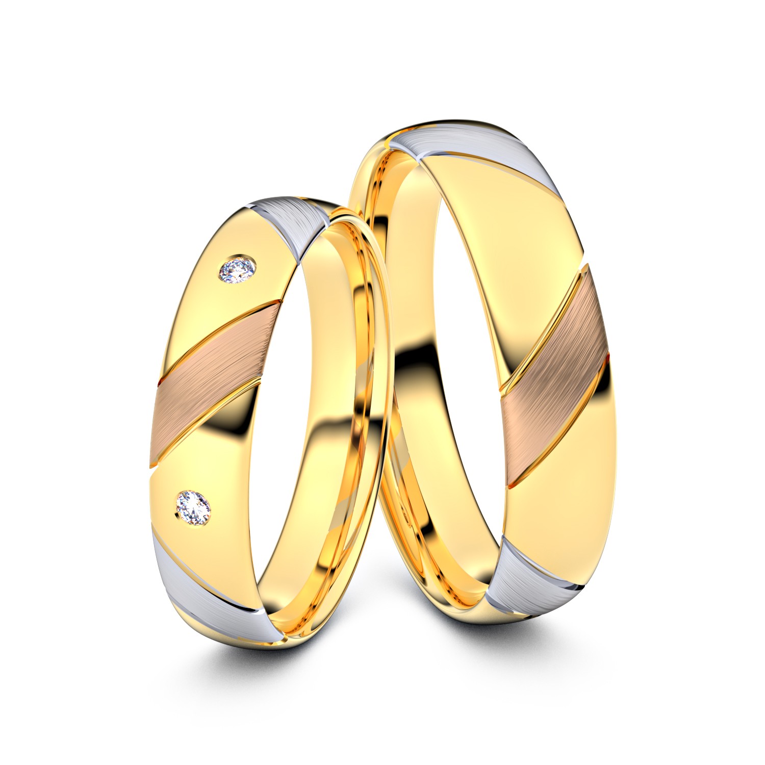 Modell TR003 333er Gelbgold-Weissgold-Rotgold - 23413