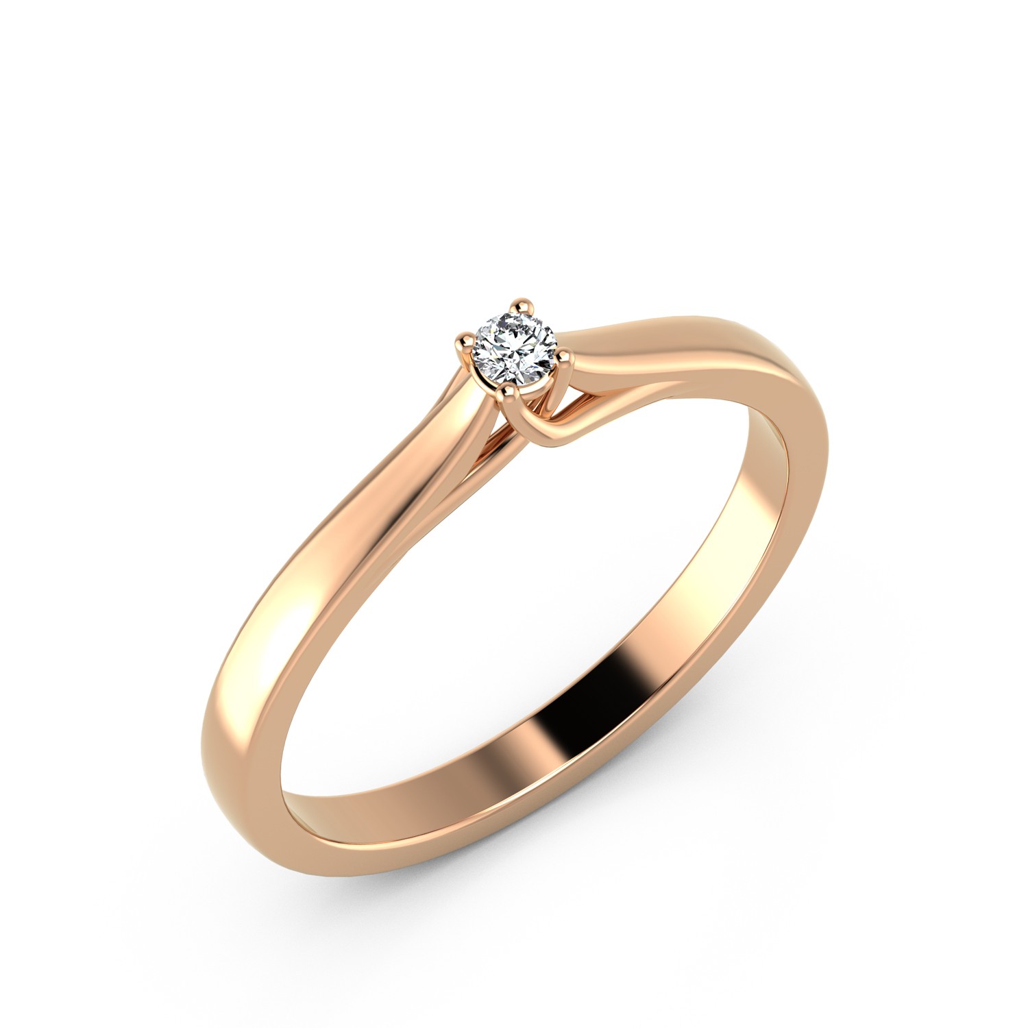 VR014 750er Rotgold 1x0.05ct. - 45449