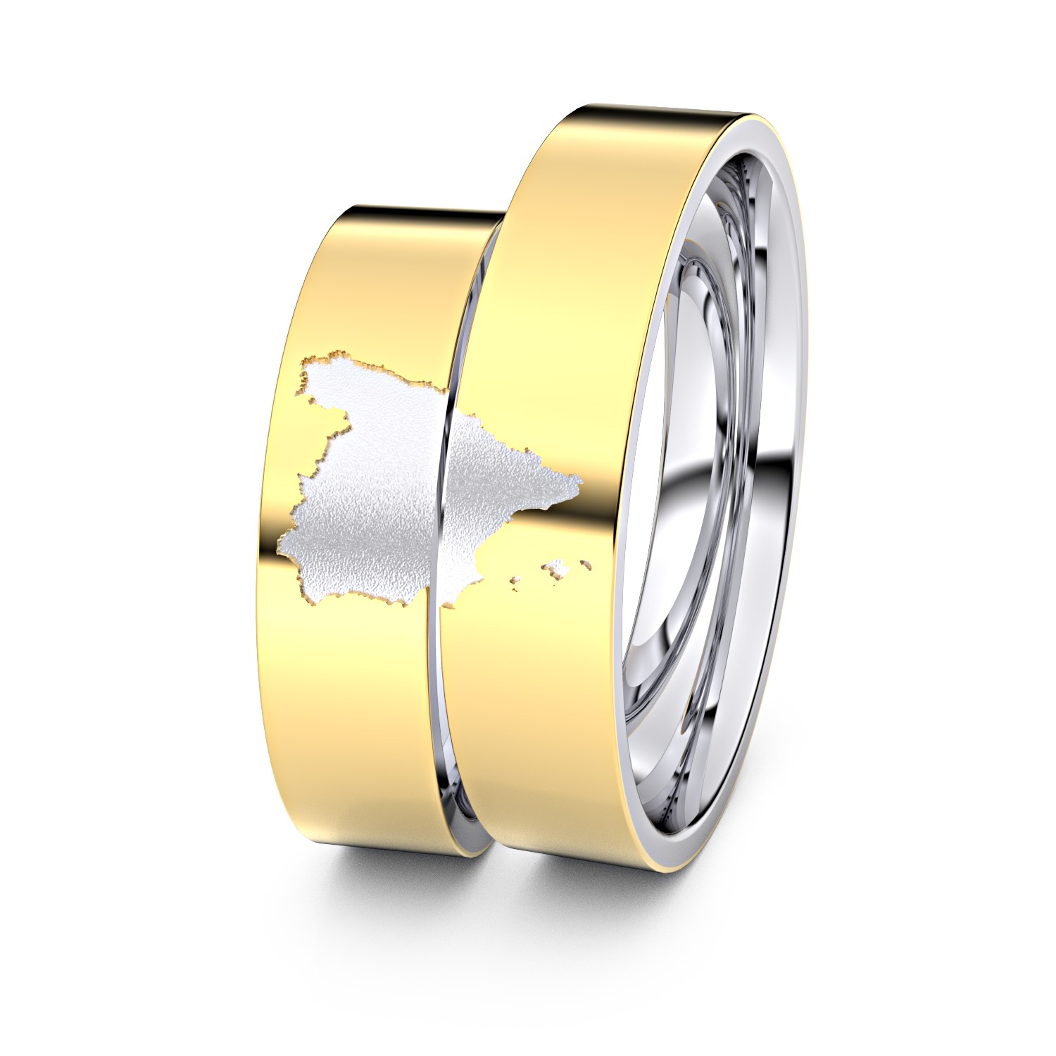 Modell TR395 Spanien 333er Gelbgold-Weißgold - 82227