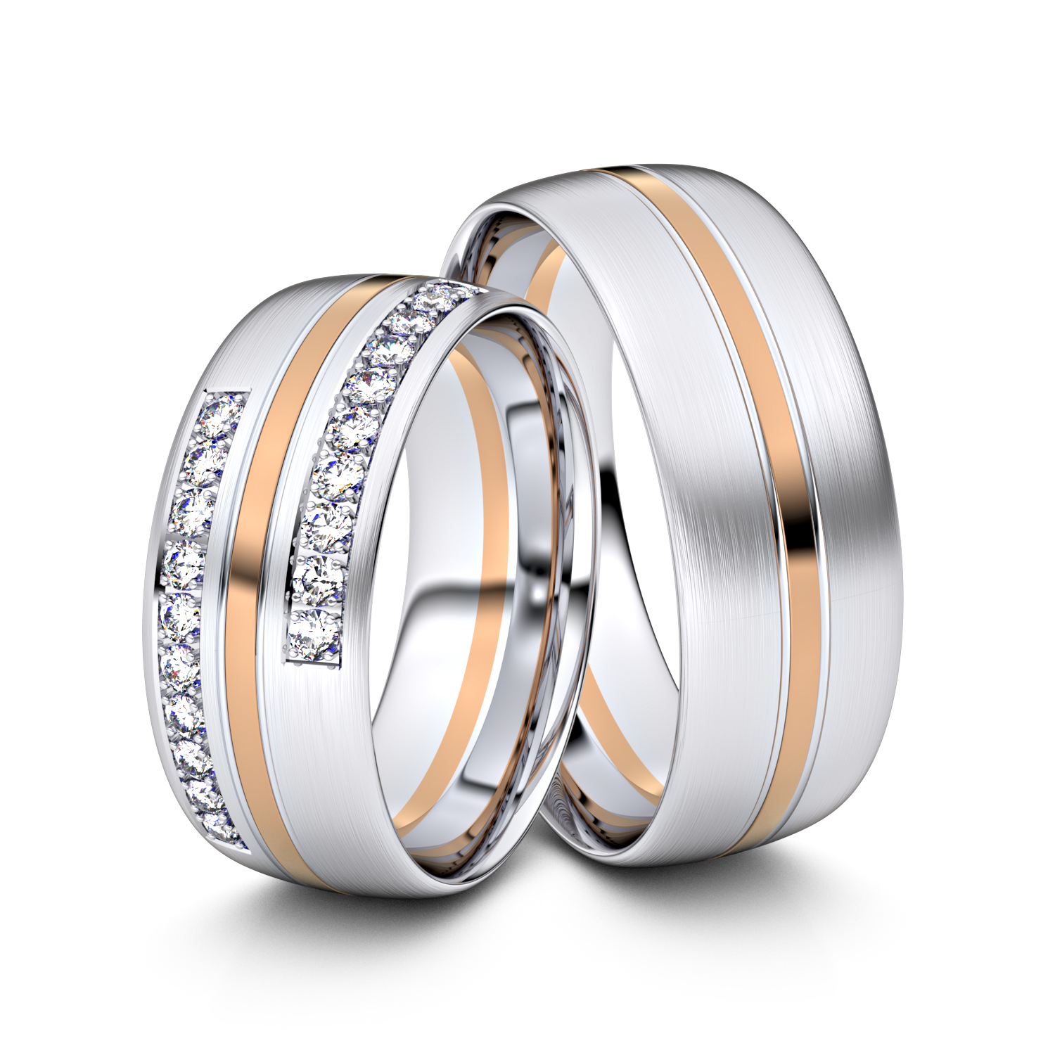 Modell TR283 333er Weißgold-Rotgold - 34870