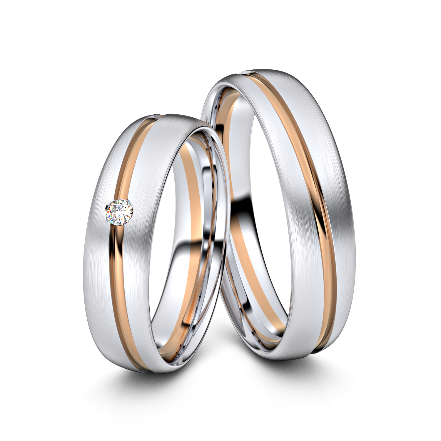 Modell TR001 750er Weißgold-Rotgold - 23316