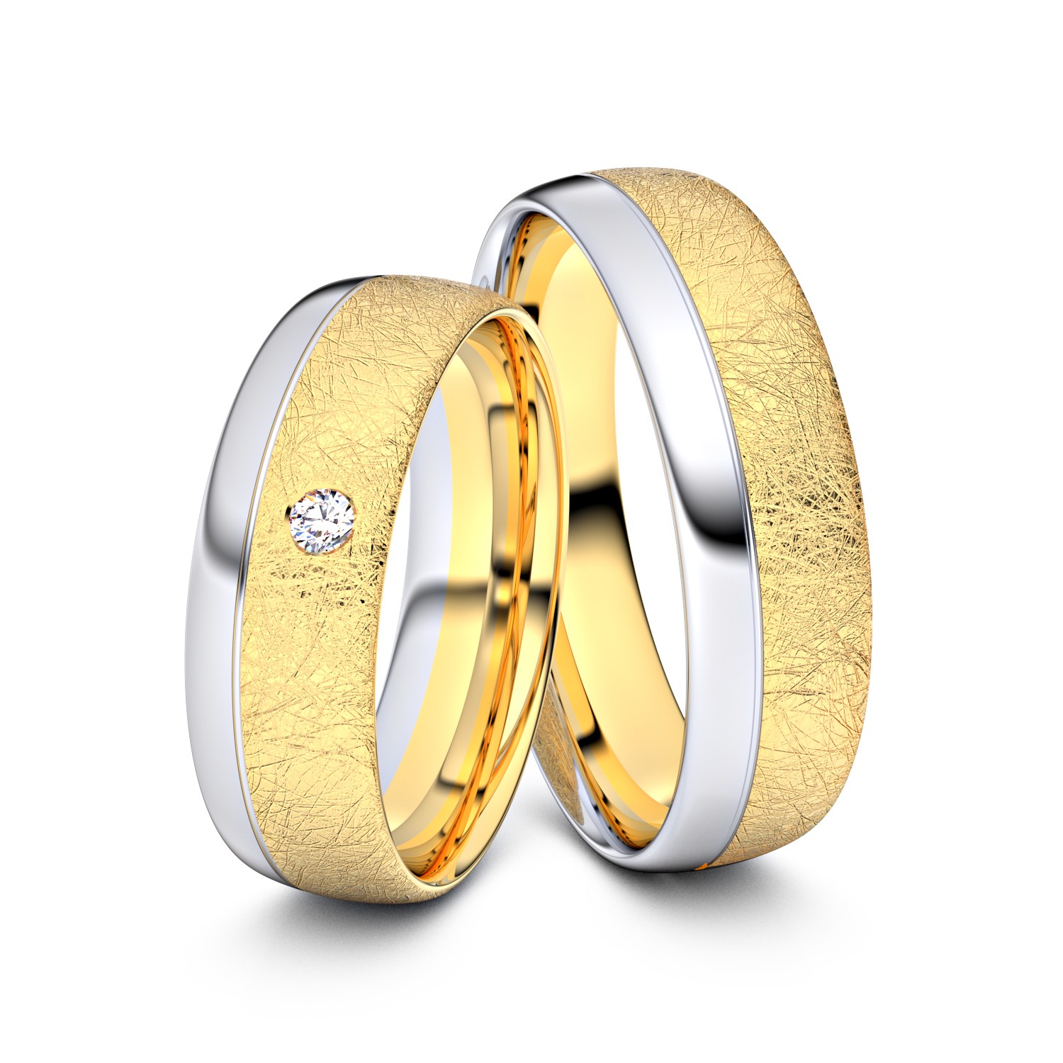 Modell TR096 585er Gelbgold-Weißgold - 27398