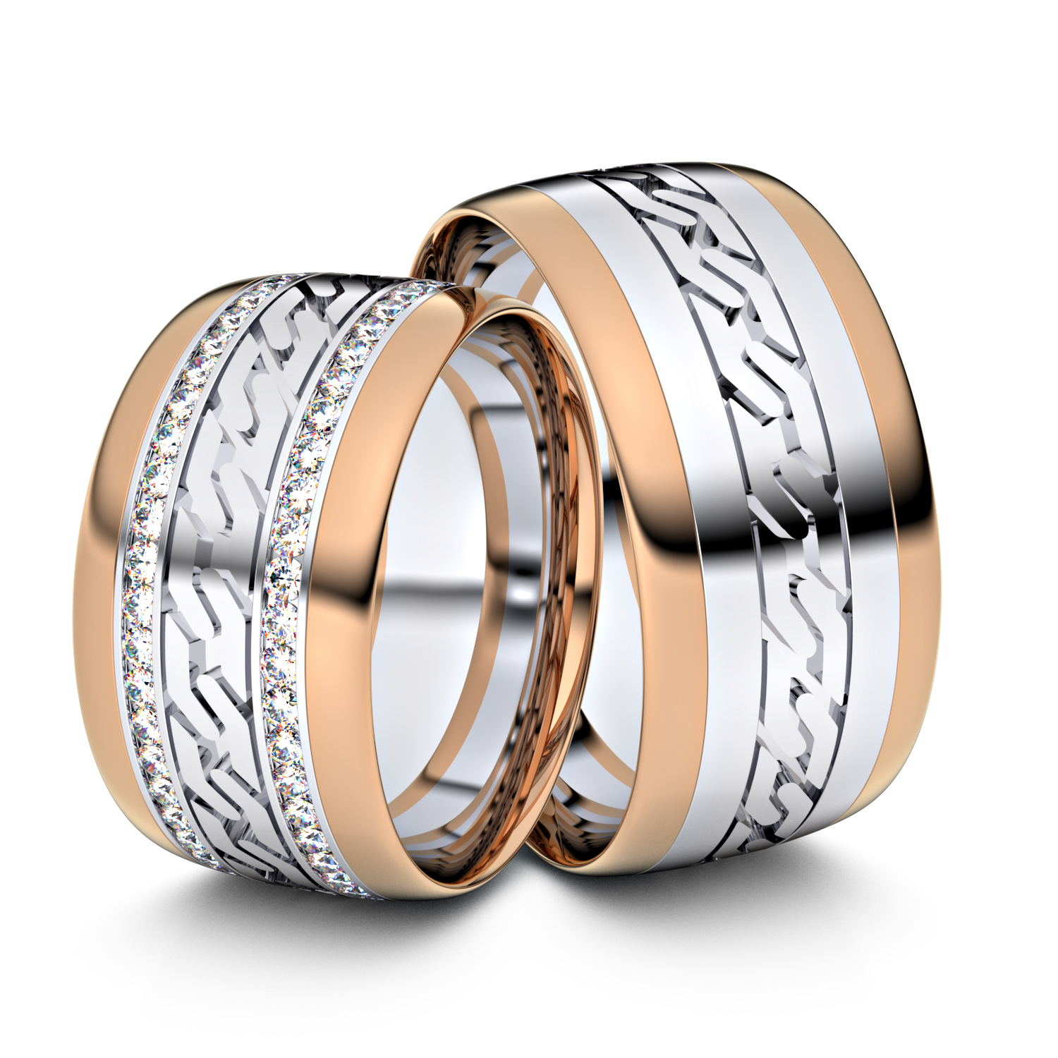 Modell TR360 333er Weißgold-Rotgold - 37558