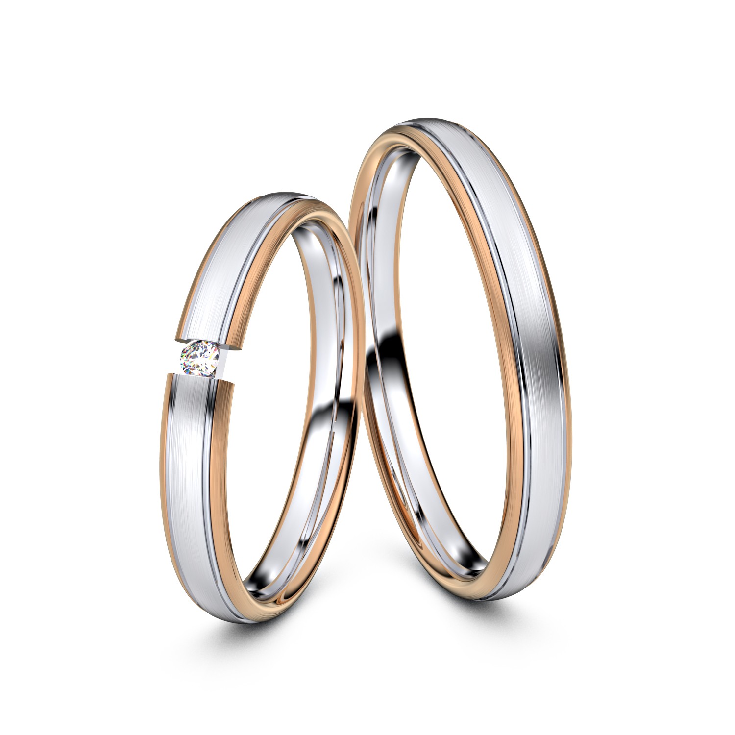 Modell TR358 750er Weißgold-Rotgold - 37522