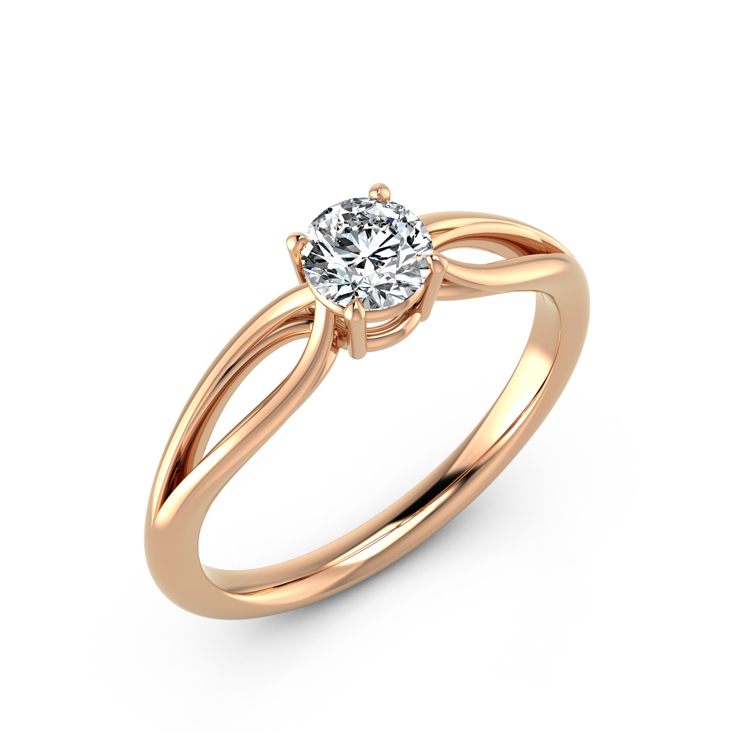 VR016 750er Rotgold 1x0.50ct. - 45761