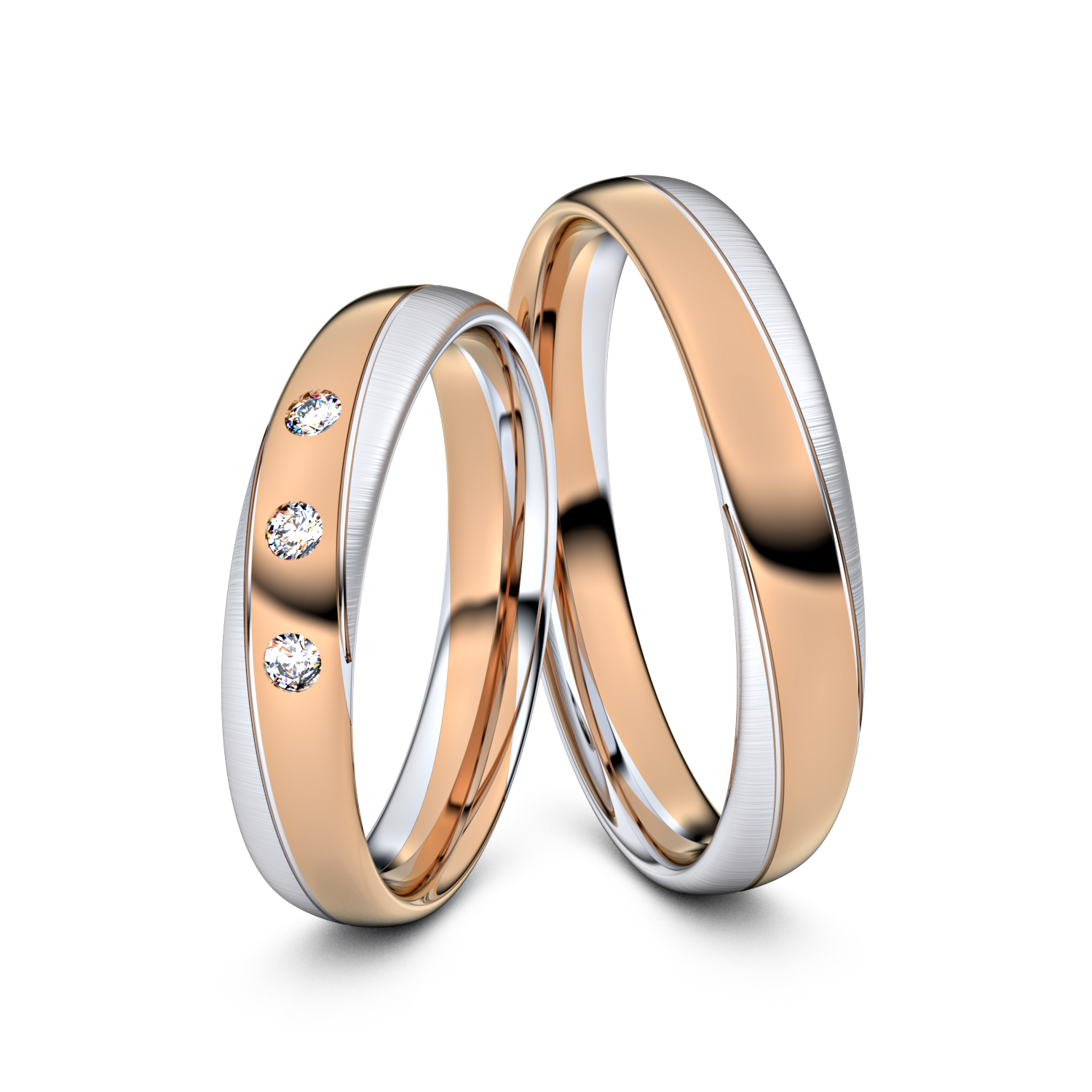 Modell TR288 333er Rotgold-Weißgold - 35033