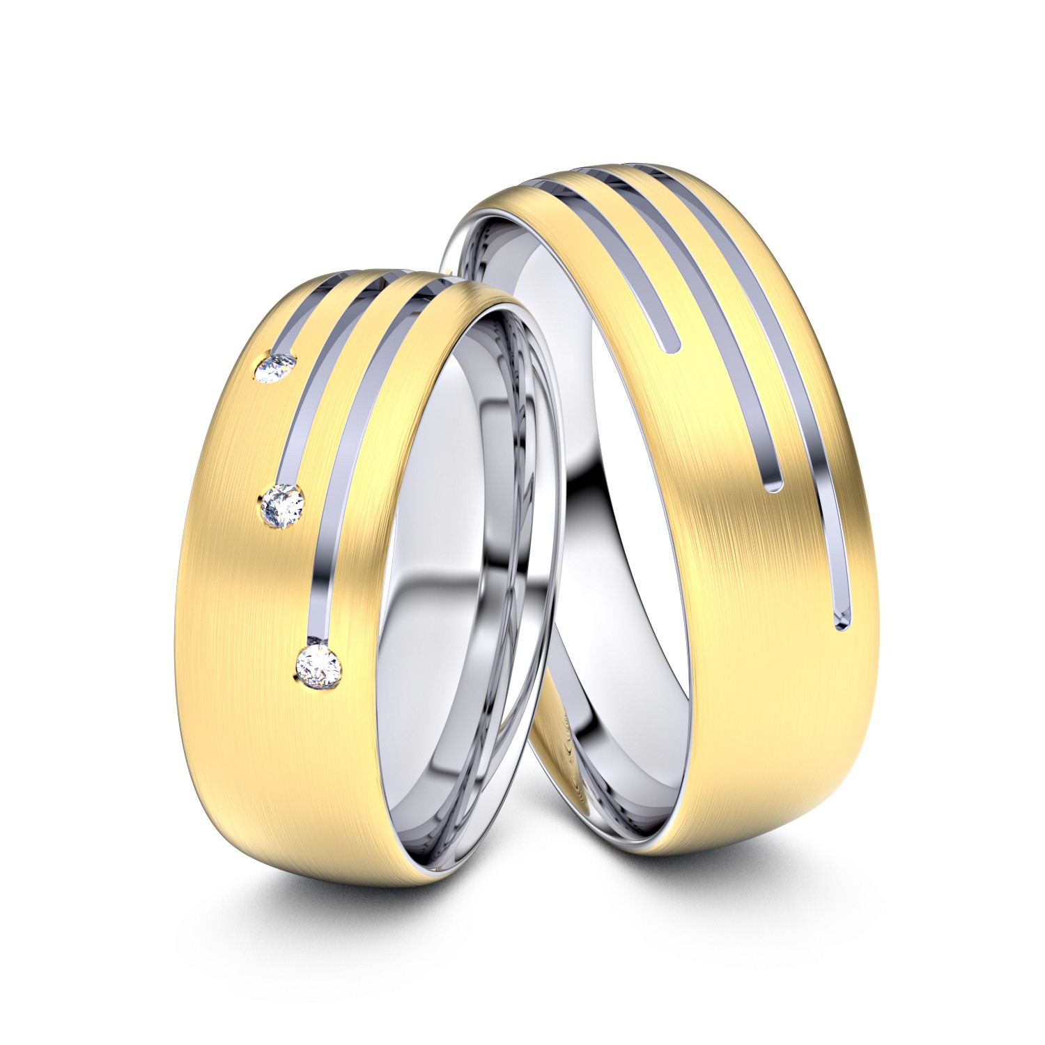 Modell TR291 750er Gelbgold-Weißgold - 35115