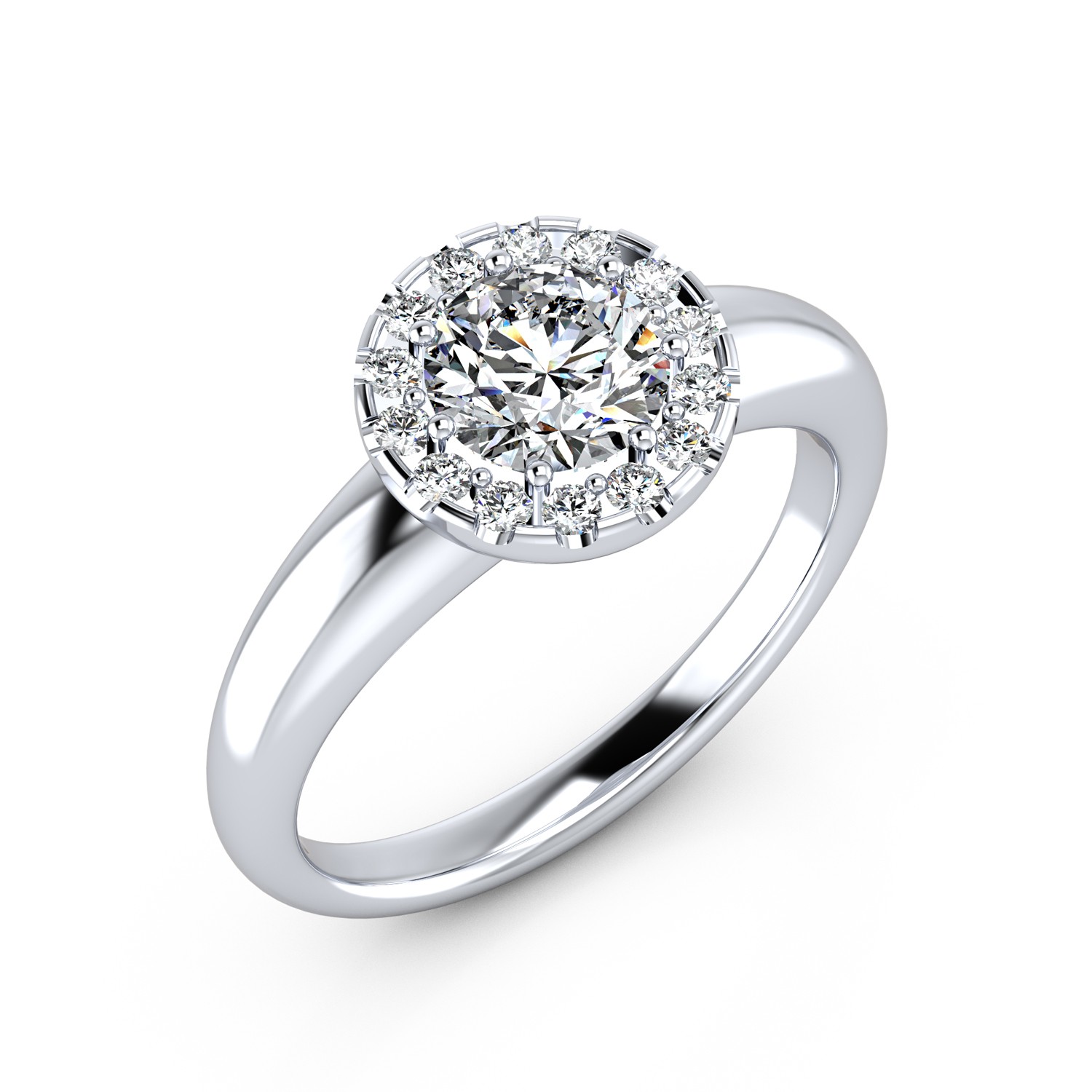 VR015 925er Silber 1x1.00|14x0.01ct. - 45654