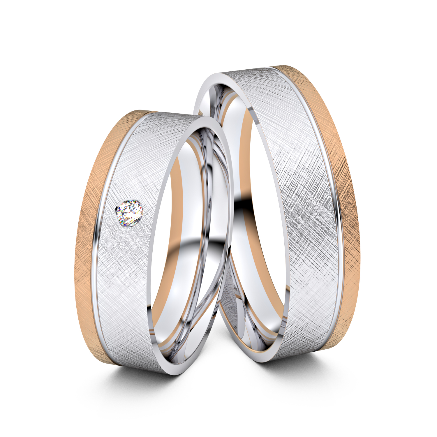 Modell TR377 750er Weißgold-Rotgold - 38209