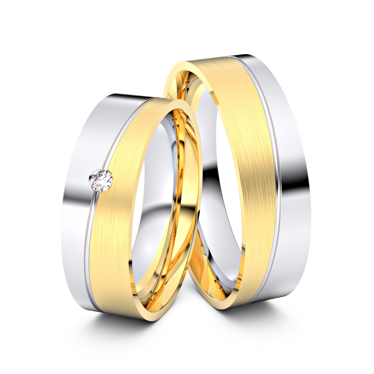 Modell TR046 585er Weißgold-Gelbgold - 25352