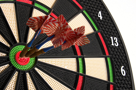 Dartscheibe auf Rechnung kaufen