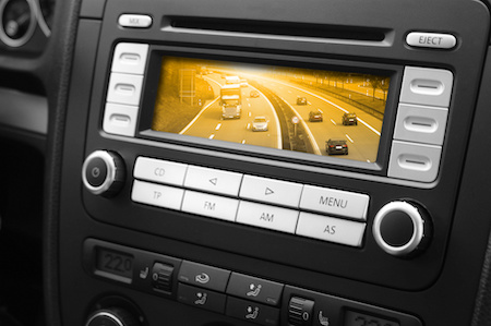 Navi im Auto Rechnungskauf